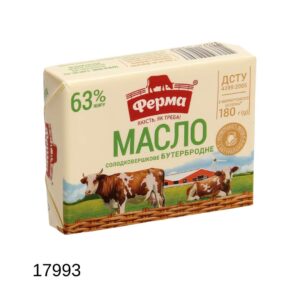 Сливочное масло 63% жирности 180 g
