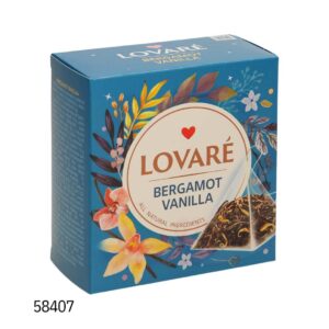 Lovare-Bergamot Vanilla - черный чай с ароматом бергамота, в пирамидках