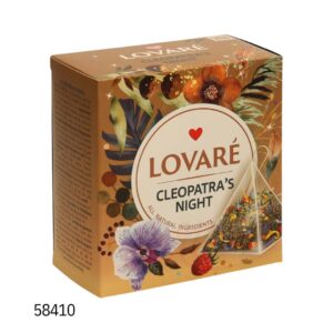 Lovare-Cleopatras Night - зеленый чай с малиной, в пирамидках