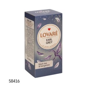 Lovare-Earl Grey - черный чай с бергамотом, в пакетиках