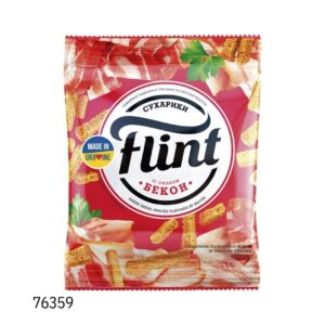 "Flint"- Сухарики из пшеничного хлеба со вкусом бекона и ароматом дыма