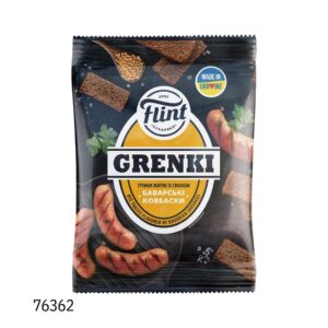 "Flint" - гренки из ржаного хлеба со вкусом баварской колбасы