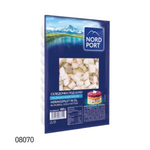 Филе-кусочки сельди Под шубу в масле 400g