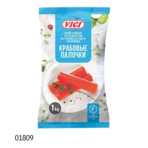 Палочки сурими, рыбный препарат из мышечного белка рыбы, глубокой заморозки.