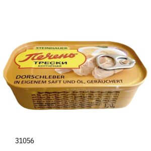 Печень трески в собственном соку и масле, копченая