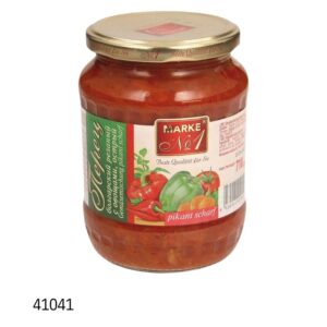 Болгарский перец резанный с овощами, острый